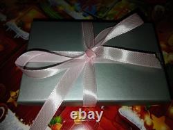 GIFT BOXED? ART NOUVEAU Antique STERLING SILVER Enamelled Vintage Brooch