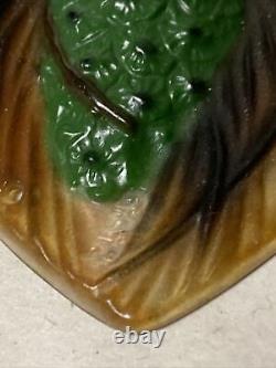 Gabriel Argy Rousseau Pate De Verre Glass Pendant Pine Cone Art Deco Nouveau