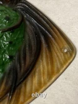 Gabriel Argy Rousseau Pate De Verre Glass Pendant Pine Cone Art Deco Nouveau