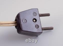 German ceramicist. Art Nouveau table lamp in in light and brown-green tones