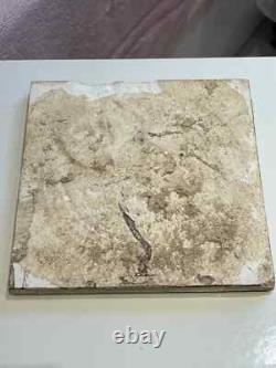 Giliot & Cie Green Prancing Stork Ceramic Antique Art Nouveau Belgian Tile c1900