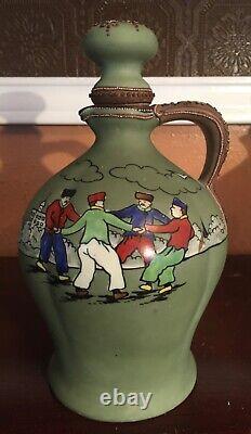 Gorgeous & Large 12 1/2 by 6 Limoges Vase Birds & Gold Marked B & Co France