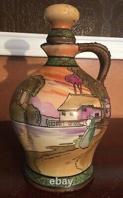 Gorgeous & Large 12 1/2 by 6 Limoges Vase Birds & Gold Marked B & Co France