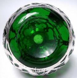 Gorham Perfume D944 Art Nouveau Bottle American Green Glass Silver Overlay