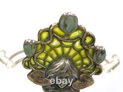 Great Art Nouveau Brooch Meyle & Mayer 1900/10 Fensteremaille Silver