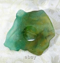 Green Lizard Daum Paperweight Cameo Glass Art Nouveau Glass Paste