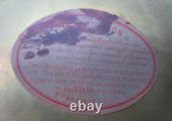 Hector Guimard designed green ceramic gilt metal vintage Art Nouveau wall clock