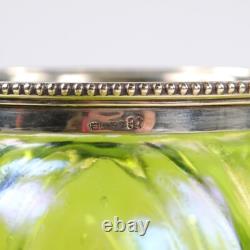 John Walsh Glass Tea Caddy Stourbridge Iridescent Jugenstil Loetz Kralik c1900s