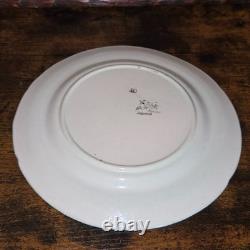 Keller & Guerin K & G Antique French Majolica Kingfisher Plate 1900 Art Nouveau