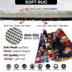 Klimt Style Tiger Rug, Golden Floral Carpet, Art Nouveau Mat Decor