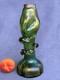 Kralik Art Glass Art Nouveau Era Vase Beautiful Iridescent Green Trails Design