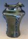 Kralik Art Nouveau Green Iridescent Glass Vase Circa 1900 Rigaree