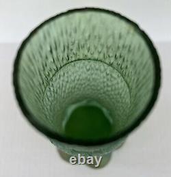 Kralik Sohn Glass Vase Green Martele Textured Iridescent Art Nouveau Bohemian