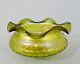 (l0270) Art Nouveau Glass Bowl, Kralic Or Surroundings, Green Glass, Circa 1900, D=21 Cm