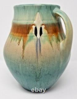 LARGE Roseville Pottery Monticello 564-9 Blue Vase Beautiful Glaze EUC REDUCED