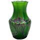 Loetz Art Nouveau Glass 4.5 Vase With Silver Overlay 999/1000 Fine Vtg 1905