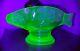 L. E. Smith Depression Green Uranium Glass King Fish Bowl Or Vase Ca1931