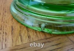L. E. Smith Depression Green Uranium Glass King Fish Bowl or Vase ca1931