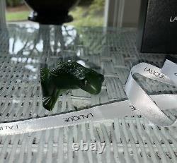 Lalique Green Jumping Frog With BoxExcellent Condition