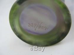 Lamartine Cameo Enameled Art Glass Vase Sgn 327/6041