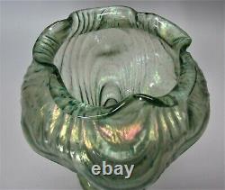 Large 10 LOETZ OCEANIK Art Nouveau Bohemian Glass Vase c. 1904 MINT