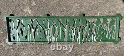 Large Antique Art Nouveau Cast Iron Vent Grille 43 Tulip Floral Air Brick Wall