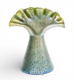 Large Art Nouveau Loetz Tulip vase / Tulpenvase in Creta Papillon, 31cm tall