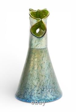 Large Art Nouveau Loetz Tulip vase / Tulpenvase in Creta Papillon, 31cm tall