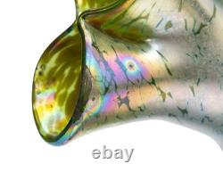 Large Art Nouveau Loetz Tulip vase / Tulpenvase in Creta Papillon, 31cm tall