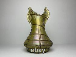 Large Art Nouveau iridescent Pallme- Konig,'Patras' Vase c. 1890