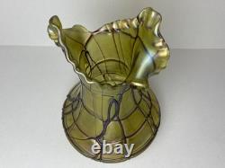 Large Art Nouveau iridescent Pallme- Konig,'Patras' Vase c. 1890