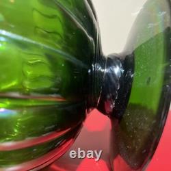Large Kralik Glass Green Iridescent Art Nouveau Vase c1900