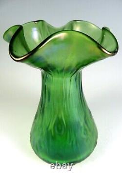Large Loetz Iridescent Glass Vase Creta Rusticana