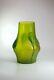Large Rare Antique 1905 Loetz Vesuvian Creta Glass Art Glass Green Vase Tadpoles