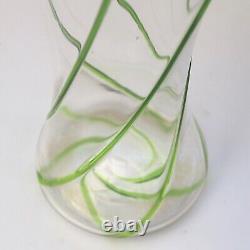 Large Stourbridge Art Nouveau Stuart Tadpole Liberty & Co glass Vase 31cm C. 1910