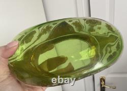 Large antique Art Nouveau Bohemian Moser fine hand gilded enamelled glass vase