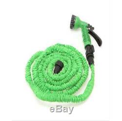 Latex 75 100 FT Expanding Flexible Garden Water Hose with Spray Nozzle