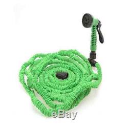 Latex 75 100 FT Expanding Flexible Garden Water Hose with Spray Nozzle