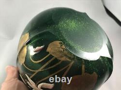 Legras Art Nouveau Art Glass Aventurine Vase Mont Joye Bohemian interest pontil