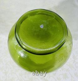 Legras Enamelled Glass Vase Emaille Fleurs Pavot Anemones Art Nouveau Jugendstil