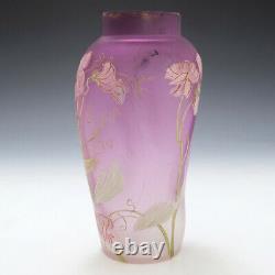 Legras Mont Joye Enamelled Vase c1905