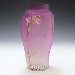 Legras Mont Joye Enamelled Vase c1905