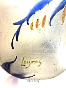 Legras and Cie Art Nouveau glass vase