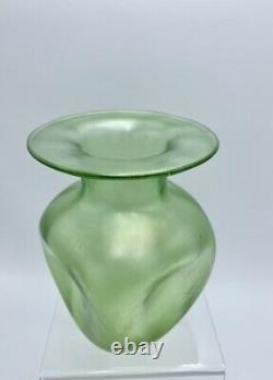 Loetz Attributed Olympia Pn Ii-238 Iridescent Art Glass Vase Circa 1896