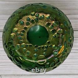 Loetz Creta Diaspora Green Iridescent Art Nouveau Glass Vase C. 1900 Bohemian