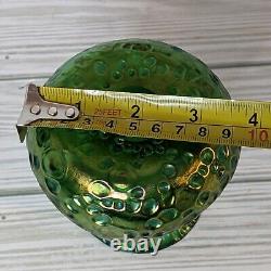 Loetz Creta Diaspora Green Iridescent Art Nouveau Glass Vase C. 1900 Bohemian