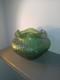 Loetz Design Moulded Green Vase With Flared Rim