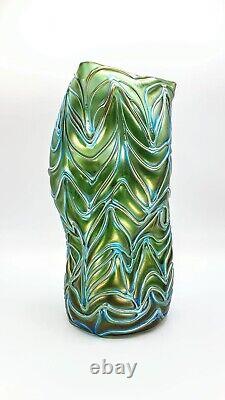 Loetz Formosa Art Nouveau vase glass monastery mill Bohemia circa 1900