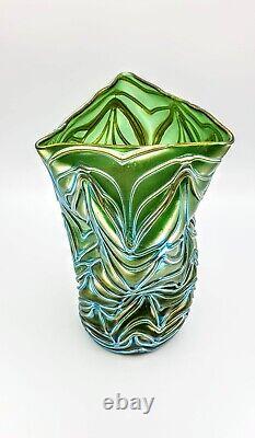 Loetz Formosa Art Nouveau vase glass monastery mill Bohemia circa 1900