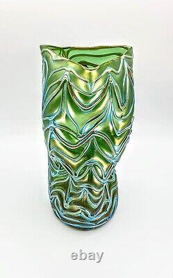 Loetz Formosa Art Nouveau vase glass monastery mill Bohemia circa 1900